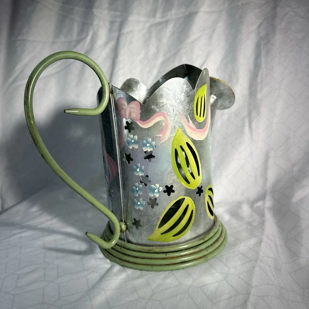 🌸 Partylite Lilac Watering‎ Can Candle Holder  - Retired